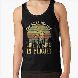 Stevie Nicks Vintage Rock Band Stevie-Nicks She Rules Her Life Like A Bird In Flight Tank Top