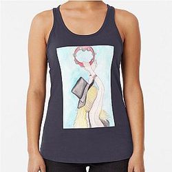 Stevie Nicks Watercolor Racerback Tank Top
