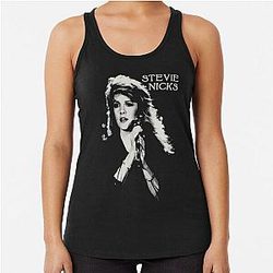 Stevie Silhouette - Stevie Nicks  Racerback Tank Top