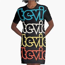 Stevie Stevie Stevie Stevie Nicks Graphic T-Shirt Dress