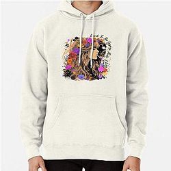 Vintage Stevie Nicks design with wildflower Gypsy That I was  Pullover Hoodie