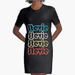 Stevie Stevie Stevie Stevie Nicks  Graphic T-Shirt Dress