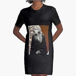 Stevie Nicks Vintage Vibes Graphic T-Shirt Dress
