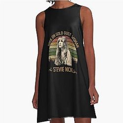 Stevie Nicks Portrait A-Line Dress