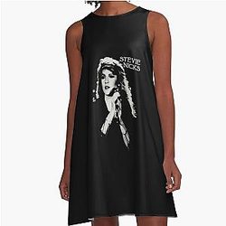 Stevie Silhouette - Stevie Nicks  A-Line Dress