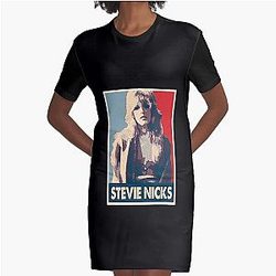 Stevie Nicks Dreams Come True Graphic T-Shirt Dress