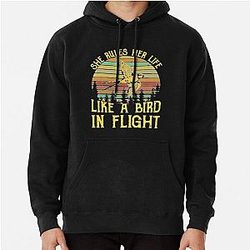 Stevie Nicks Vintage Rock Band Stevie-Nicks She Rules Her Life Like A Bird In Flight Pullover Hoodie