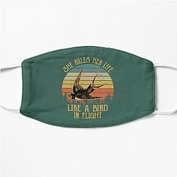 Stevie Nicks She Rules Her Life Like A Bird In Flight Vintage  Flat Mask