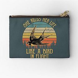 Stevie Nicks She Rules Her Life Like A Bird In Flight Vintage  Zipper Pouch