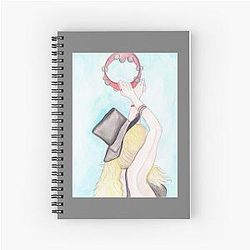 Stevie Nicks Watercolor Spiral Notebook