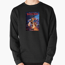 Patchwork Monster Stitch Head Sweatshirts