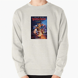 Patchwork Monster Stitch Head Sweatshirts