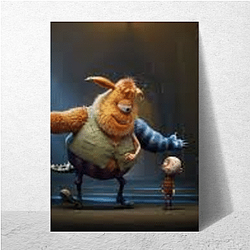 Monster Caretaker Stitch Head Posters