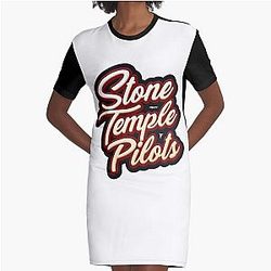 STP Logo Graphic T-Shirt Dress