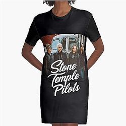 Fourpil Stone Show Pilots Bonatupang American World Tour 2020 Lightweight Sweatshirt Graphic T-Shirt Dress