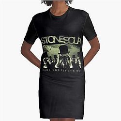 Stone Sour Band Graphic T-Shirt Dress