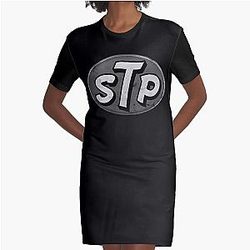 STP Logo Graphic T-Shirt Dress