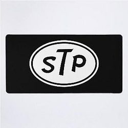 stp oil 3 Desk Mat