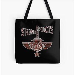 Stone Temples All Over Print Tote Bag