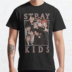 STRAY KIDS Vintage Retro Band Style 90s  Classic T-Shirt RB1608