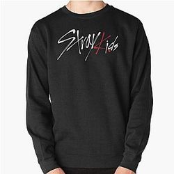 Stray kids logo classic t shirt Pullover Sweatshirt RB1608