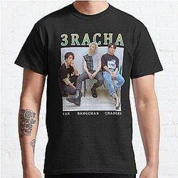 3RACHA Stray Kids Vintage Retro Band Style 90s  Classic T-Shirt RB1608