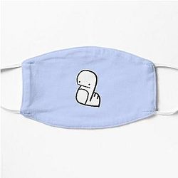 Blue Stray Kids Bang Chan Doodle Flat Mask RB1608