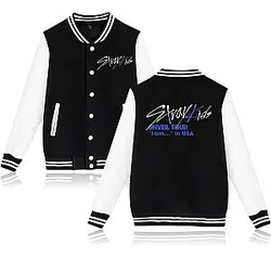 Stray Kids Jackets - Printed Baseball Uniform Streetwear Jacket