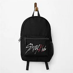 Stray Kids Backpacks - Iconic White Logo Design Backpack