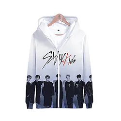 Stray Kids Jacket - Kpop 3D Printed Long Sleeve Boy Band Jackets