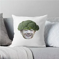 Stray Kids Pillows - Bang Chan Broccoli  Stray Kids 3RACHA Throw Pillow