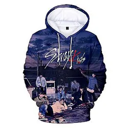 Stray Kids Hoodie - 3D Printed Fashion Long Sleeve Hoodies