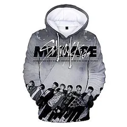 KPOP Stray Kids Hoodie - 3D Printed Fashion Long Sleeve Hoodie