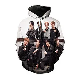 Stray Kids Hoodie - 3D Printed Korea Boy Band Hoodies
