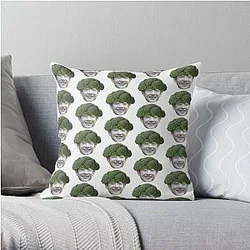 Stray Kids Pillows - Broccoli Chan Stray Kids Bang Chan Sticker Throw Pillow