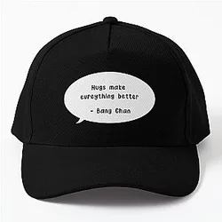 Stray Kids Hats &amp; Caps - Hugs make evreything better - Bang Chan Stray Kids Baseball Cap