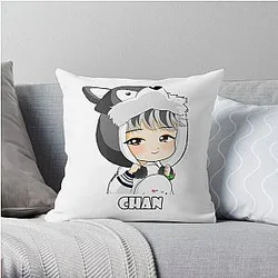 Stray Kids Pillows - Stray Kids Bang Chan Chibi Throw Pillow