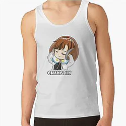 Stray Kids Tank Tops - Stray Kids Changbin Chibi Tank Top