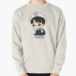 Stray Kids Sweatshirts - Stray Kids Lee Know Minho Chibi Pullover Sweatshirt