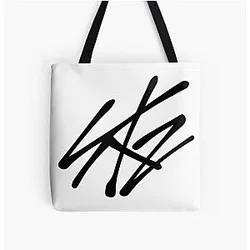 Stray Kids Bags - Stray Kids SKZ Stay Fandom Logo All Over Print Tote Bag