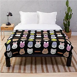 Stray Kids Blanket - SKZOO Stray Kids Throw Blanket