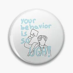 Stray Kids Pins - Hyunjin your behavior is so UGH Pin
