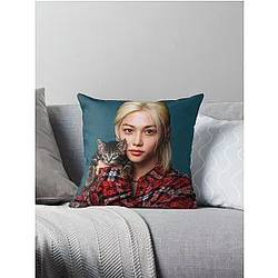 Stray Kids Pillows - Cute Kitty Cat Felix Sunshine Vibes Pillow