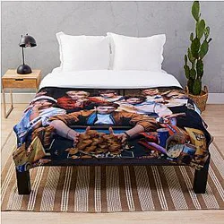 Stray Kids Blanket - Stray Kids All In SKZ KINGS ot8 Kpop Throw Blanket