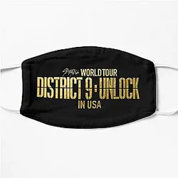 Stray Kids Face Masks - Stray Kids World Tour District 9 : Unlock in USA Flat Mask