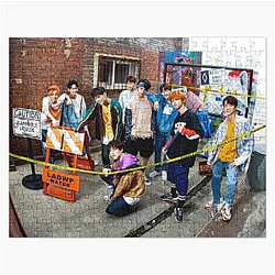 Stray Kids Puzzles - Stray Kids poster ot9  Jigsaw Puzzle