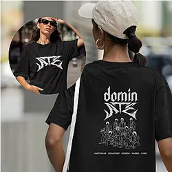 Stray Kids T-Shirts - Stray Kids DominATE World Tour Black T-shirt