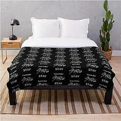 Stray Kids Blanket - You make Stray Kids STAY (White) Throw Blanket