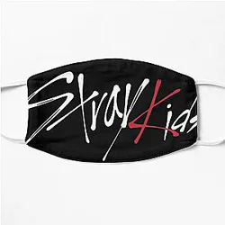 Stray Kids Face Masks - Stray Kids Logo White Flat Mask
