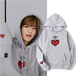 Stray Kids Hoodie – Kim Seungmin Heart Wifi Pullover Hoodie
